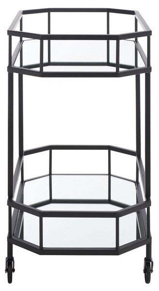 Silva 2 Tier Octagon Bar Cart