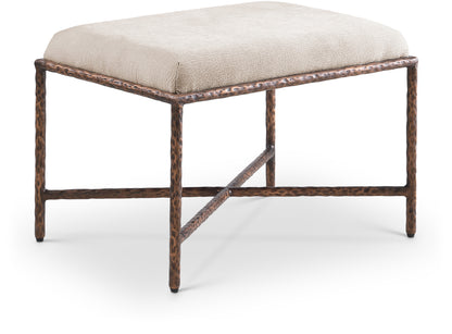 Valley Chenille Fabric Upholstered Bench