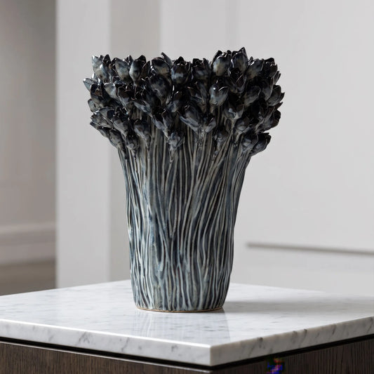 Arlen Azure Tall Vase