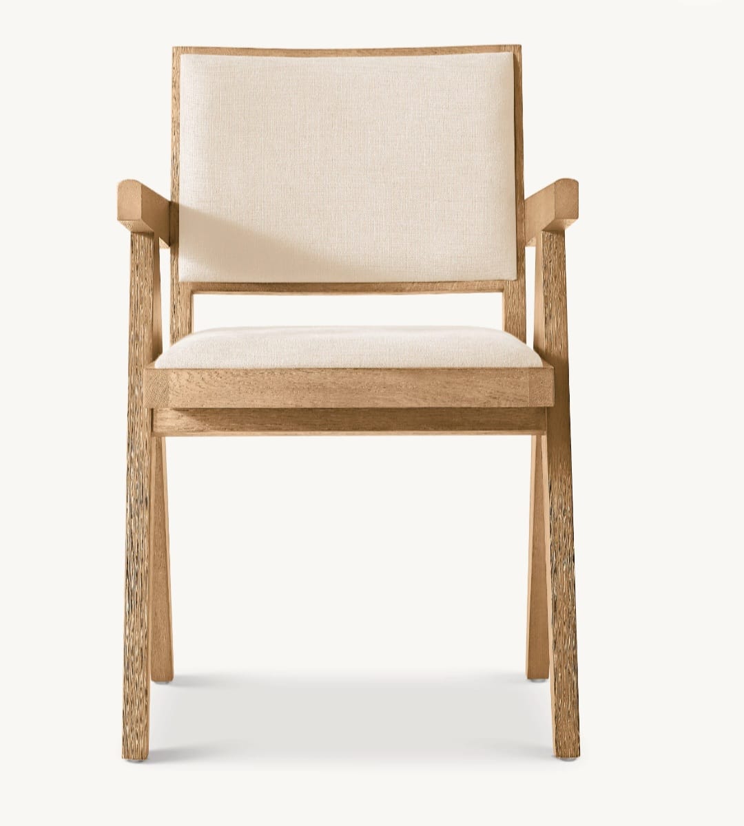 JAKOB FRAMED FABRIC DINING ARMCHAIR