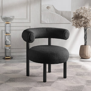 Bordeaux Boucle Fabric Accent Chair