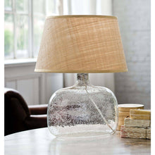 Cargar imagen en el visor de la galería, Seeded Oval Glass Table Lamp
