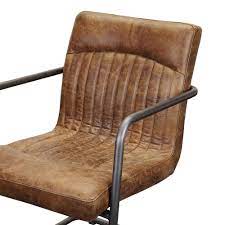 Ansel Dining Chair Grazed Brown Leather