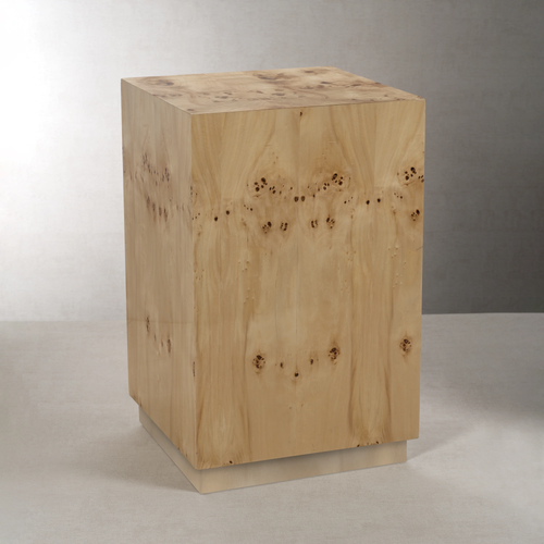 Leela Burl Wood Veneer Stool / Table