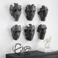 Sel-Portraite Wall Decor, White S/6