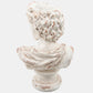 Resin, 31"H David Bust, Gray