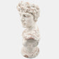 Resin, 31"H David Bust, Gray