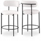 Beacon Boucle and Vegan Fabric Bar/ Counter Stools