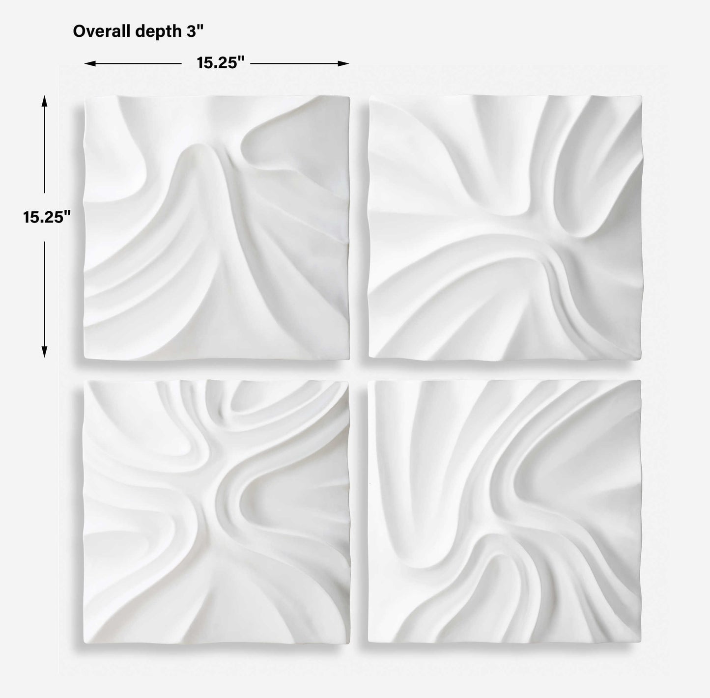 Snowdrift Wall Decor Set of 4