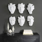 Sel-Portraite Wall Decor, White S/6