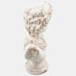 Resin, 31"H David Bust, Gray