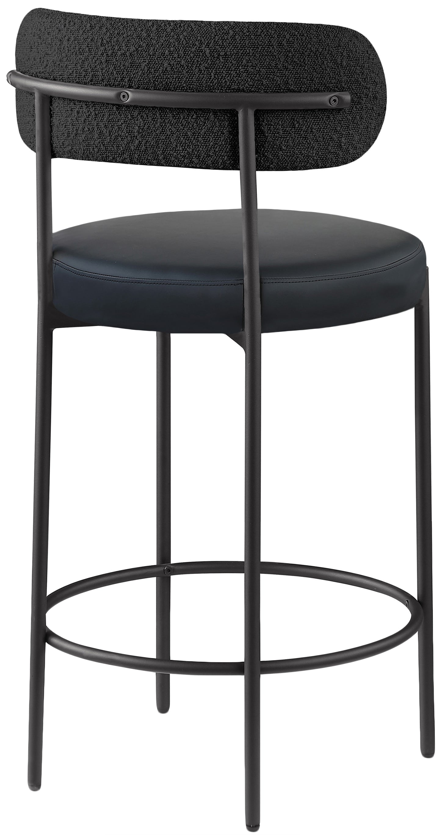 Beacon Boucle and Vegan Fabric Bar/ Counter Stools
