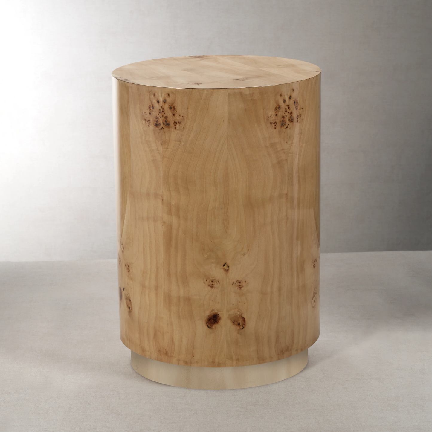 Leela Burl Wood Veneer Stool / Table