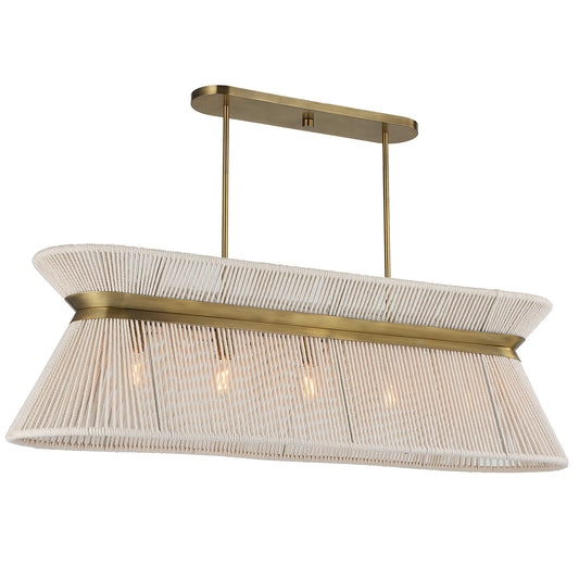 HIGHLY STRUNG, 5 LT LINEAR PENDANT - WHITE