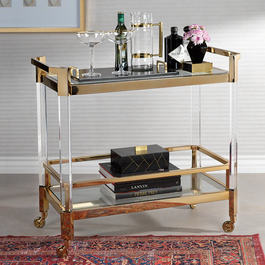 The Langham Bar Cart - Polished Gold