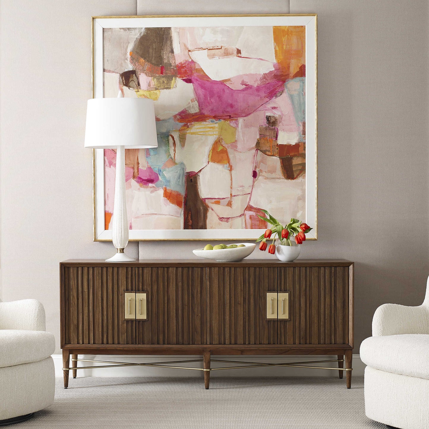 On the right path framed canvas