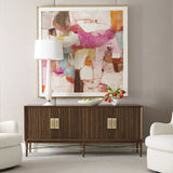 On the right path framed canvas