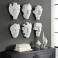 Sel-Portraite Wall Decor, White S/6