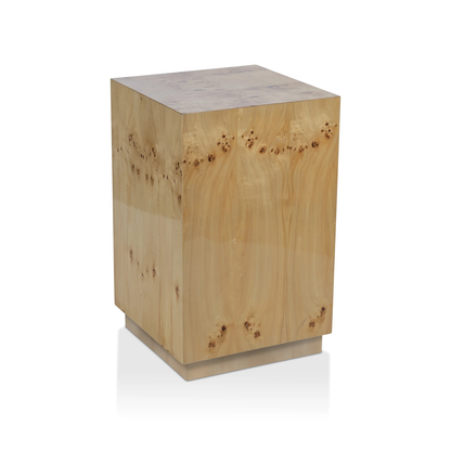 Leela Burl Wood Veneer Stool / Table
