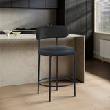 Beacon Boucle and Vegan Fabric Bar/ Counter Stools