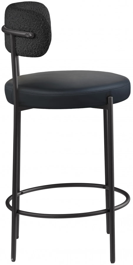 Beacon Boucle and Vegan Fabric Bar/ Counter Stools