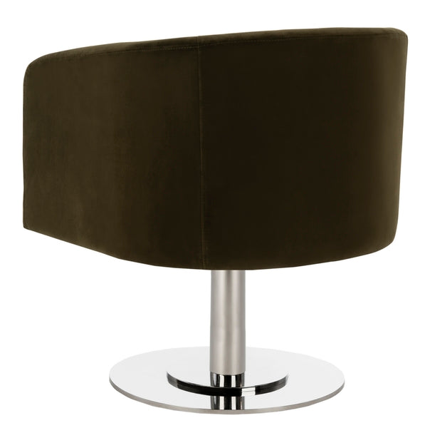 Marie Velvet Swivel Tub Chair