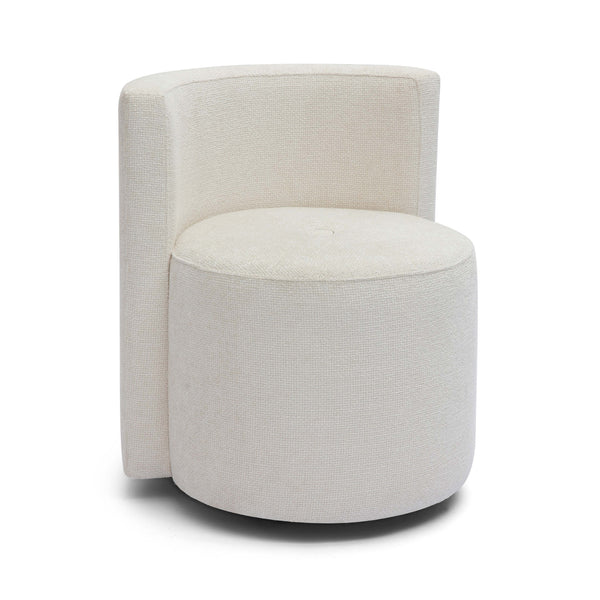 Alyssa Striped Linen Rolling Desk Chair
