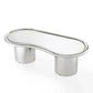 Sorya 51" Chrome Coffee Table