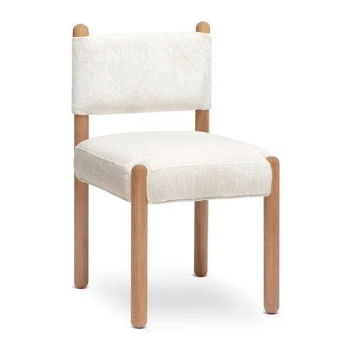 Bruno Thick Performance Chenille Straight Back Dining Chair