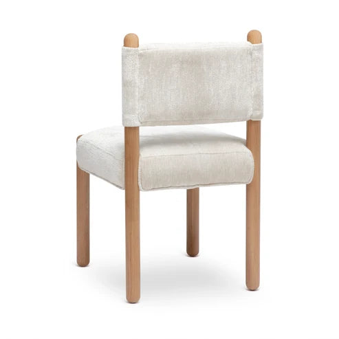 Bruno Thick Performance Chenille Straight Back Dining Chair