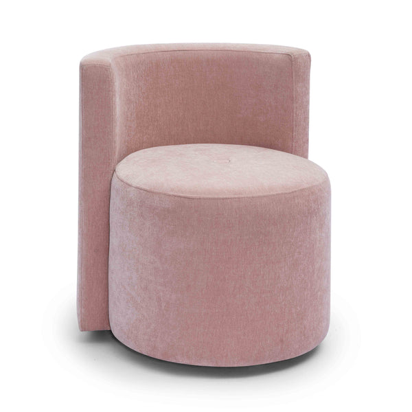 Alyssa Striped Linen Rolling Desk Chair