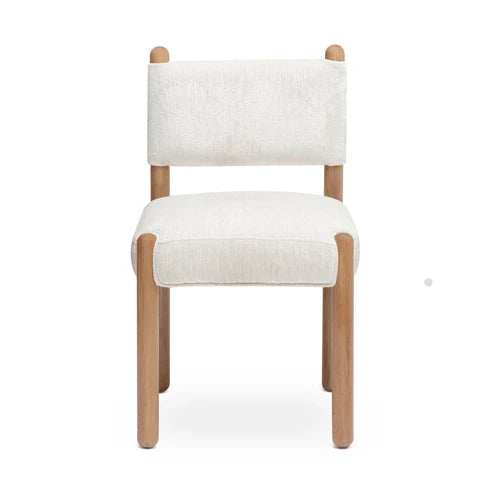 Bruno Thick Performance Chenille Straight Back Dining Chair