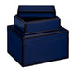 Navy Lacquer Box Set of 2