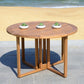 Mesa de comedor redonda de Gales