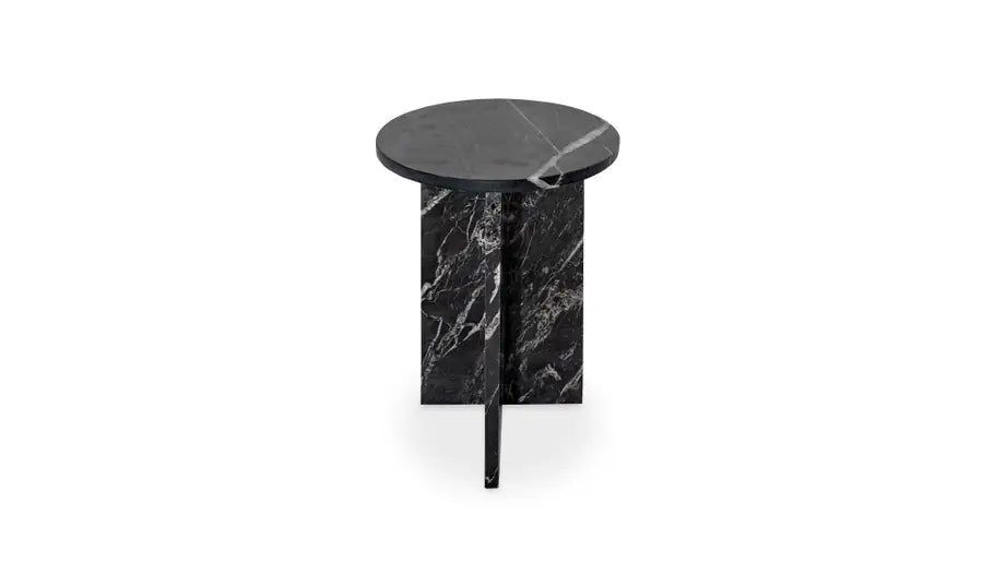 Grace Accent Table Orange Levante Marble