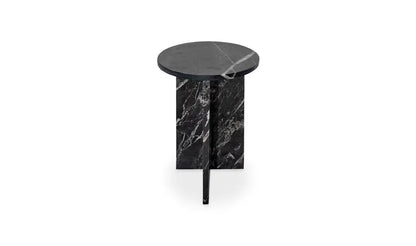 Grace Accent Table Orange Levante Marble