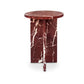 Grace Accent Table Orange Levante Marble