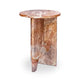 Grace Accent Table Orange Levante Marble
