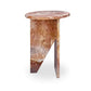 Grace Accent Table Orange Levante Marble