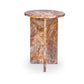 Grace Accent Table Orange Levante Marble
