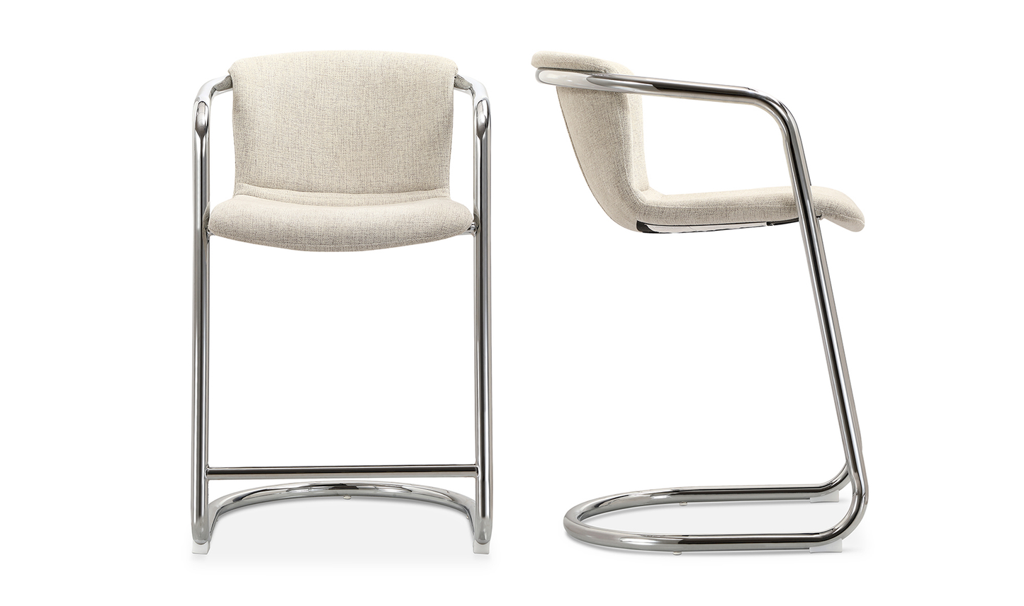 TABURTE DE MOSTRADOR DE 2, FREEMAN CHROME FRAME