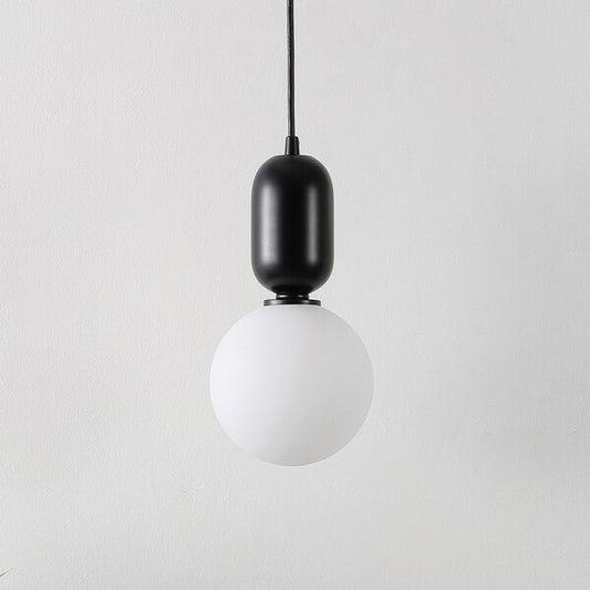 AMAGIRI, GLASS / IRON PENDANT - SET OF 3