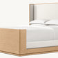 CAMA DE ABRIGO DE TELA LIGNÉ CON PIE DE CAMA