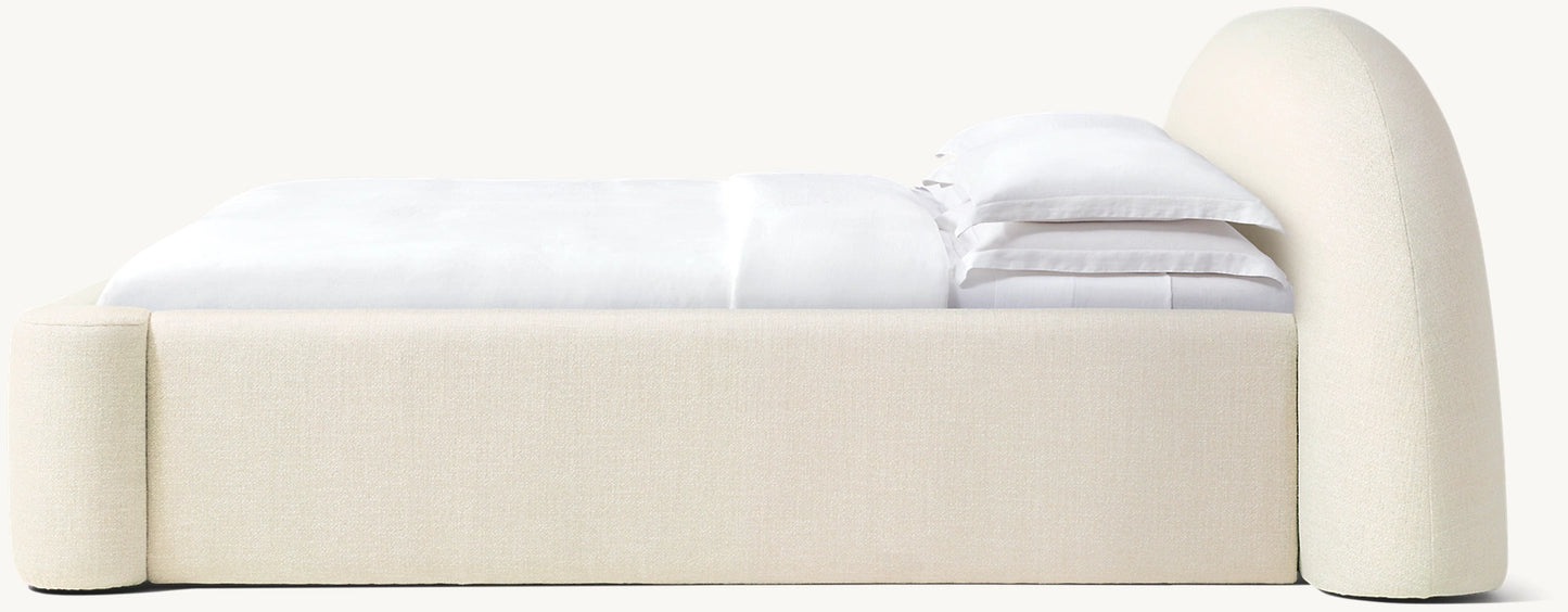 QUIN FABRIC PANEL BED