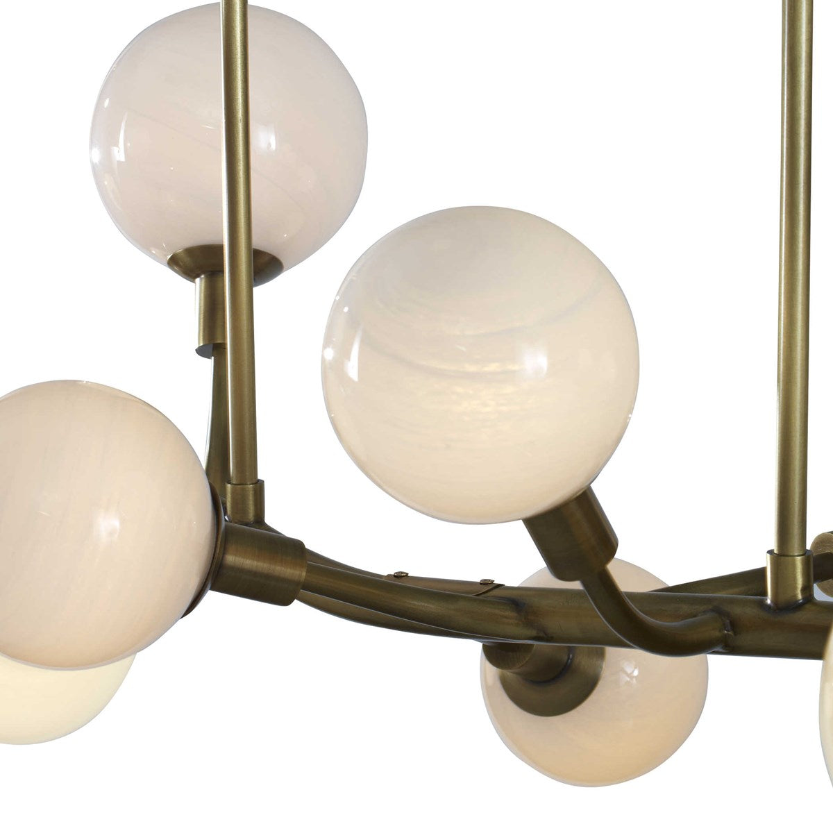 MEANDERING, 14 LT PENDANT - BRASS