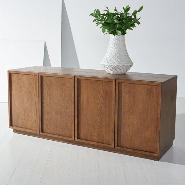 Zeus 4 Door Wood Media Stand
