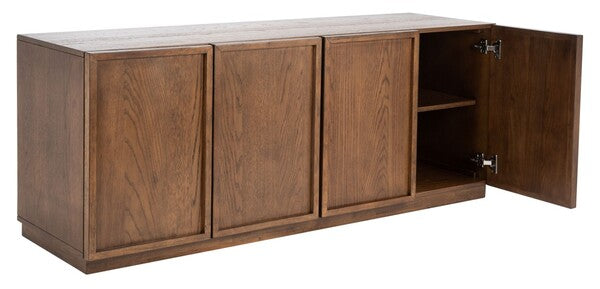 Zeus 4 Door Wood Media Stand