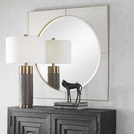 CYPRUS SQUARE MIRROR, WHITE
