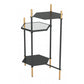 William Side Table Gold & Black