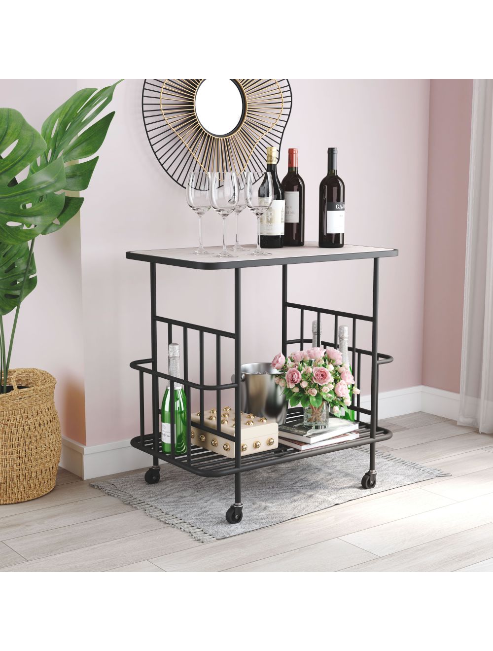 Argus Bar Cart Black